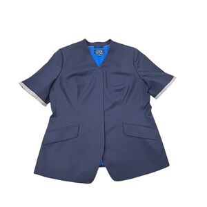 Brooks Brothers Wool Blend Women's United Airlines Flight Attendant Blazer 14